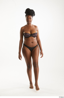 Dina Moses  1 front view underwear walking whole body…